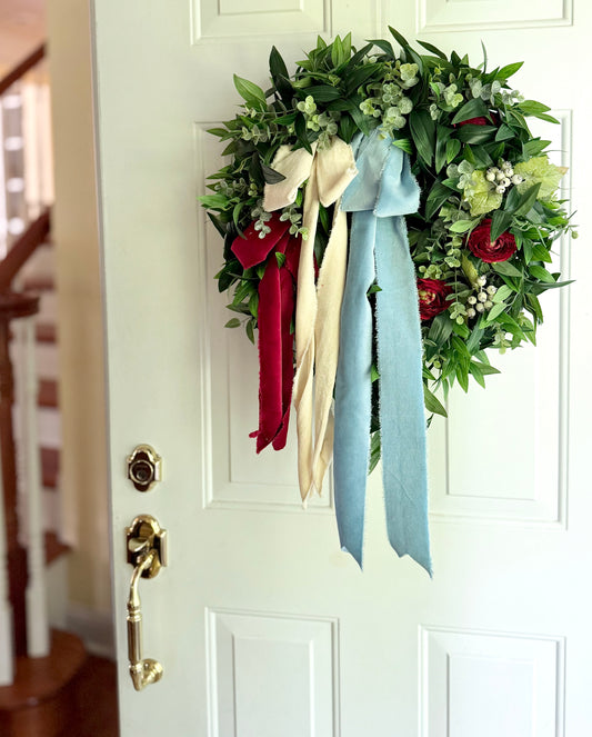 Americana Ribbon Wreath | Small