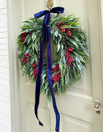 Patriotic Berry & Eucalyptus Wreath