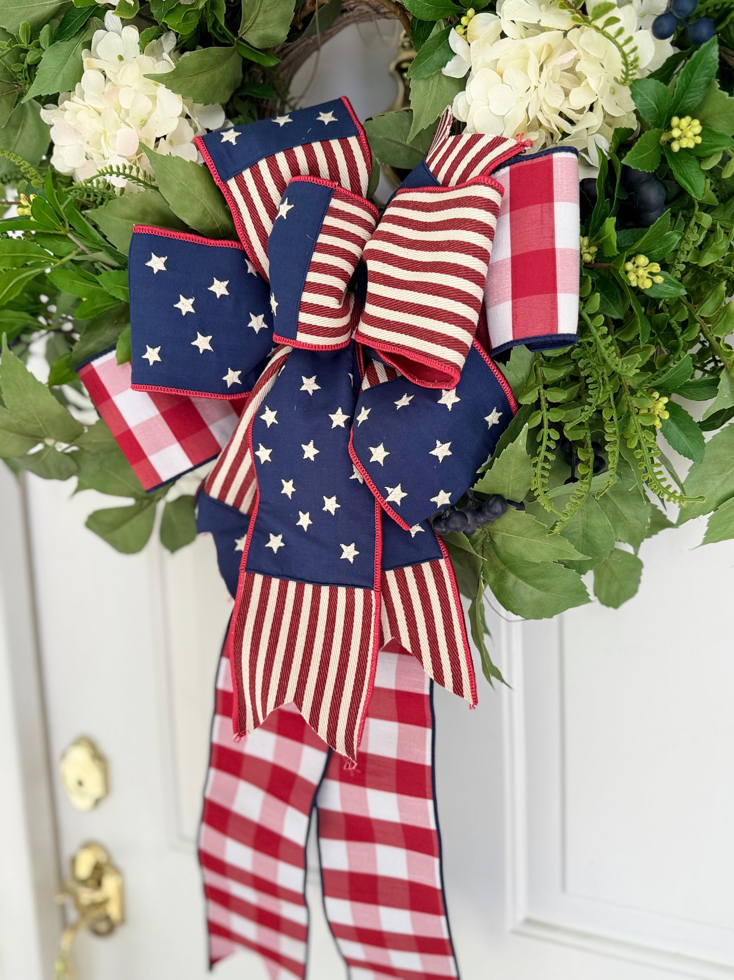 Luxury Patriotic Hydrangea Wreath