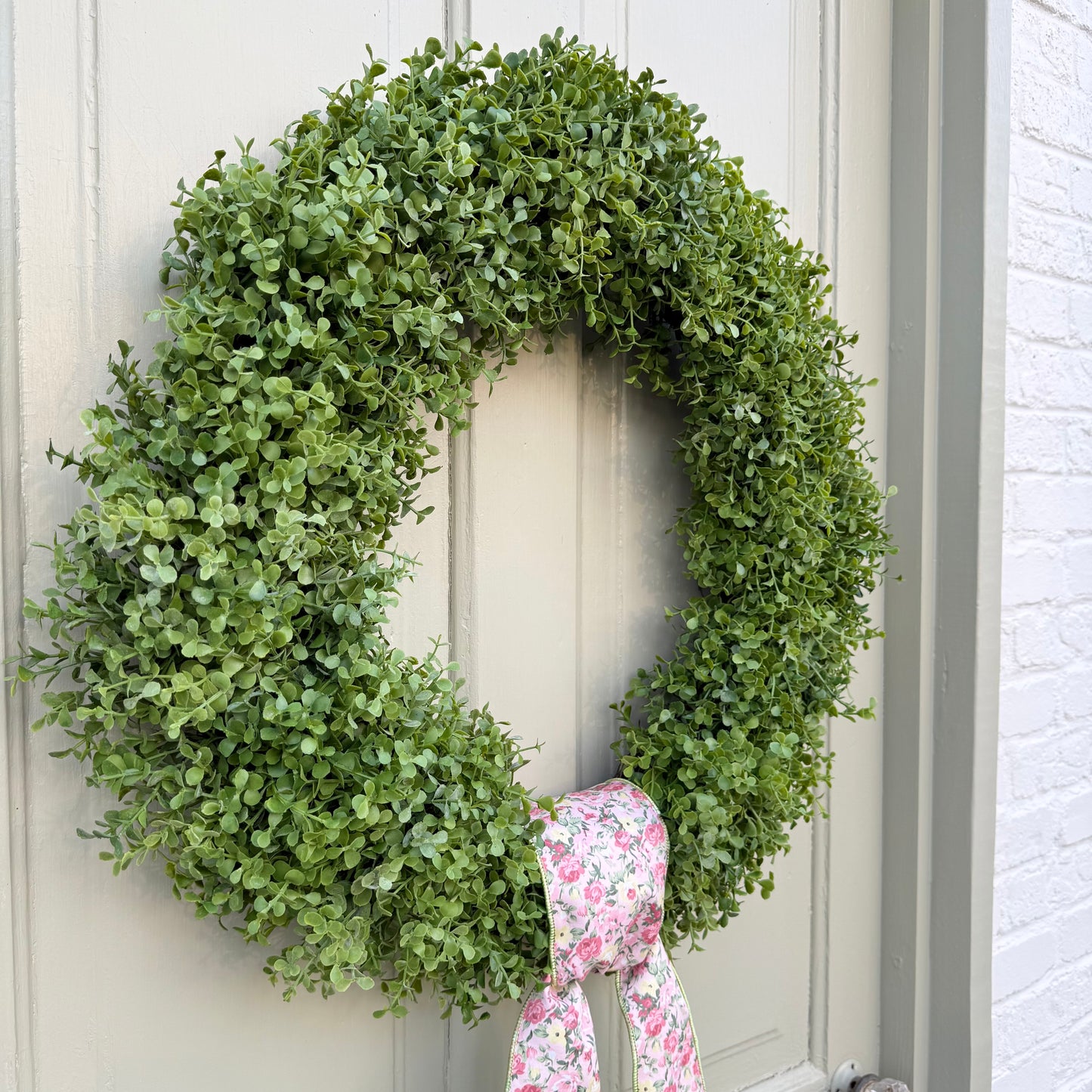 24” Faux Sedum Year-Round Greenery Wreath
