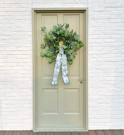 Blueberry and Birch Front Door Wreath