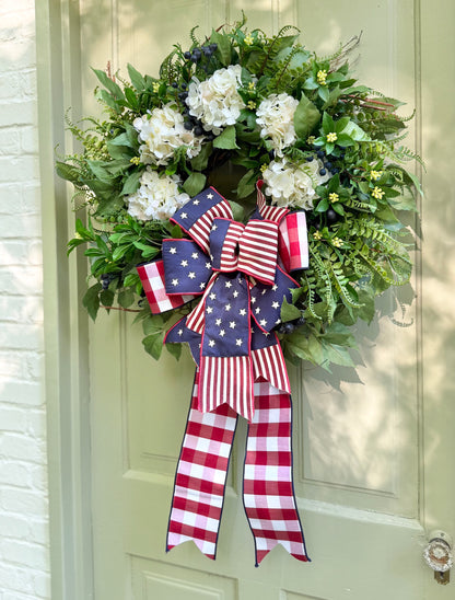 Luxury Patriotic Hydrangea Wreath