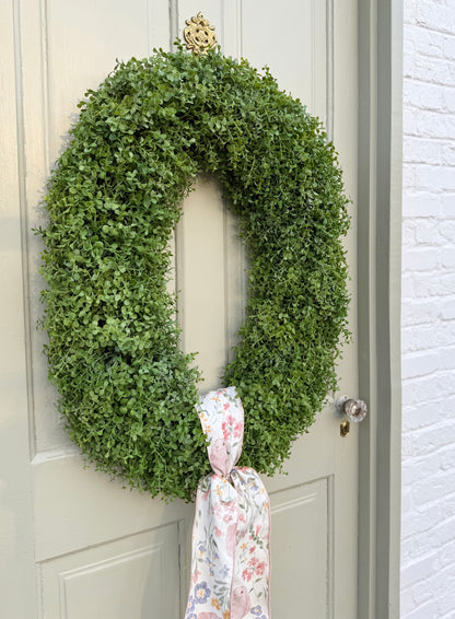 XL Faux Sedum Year-Round Greenery Wreath