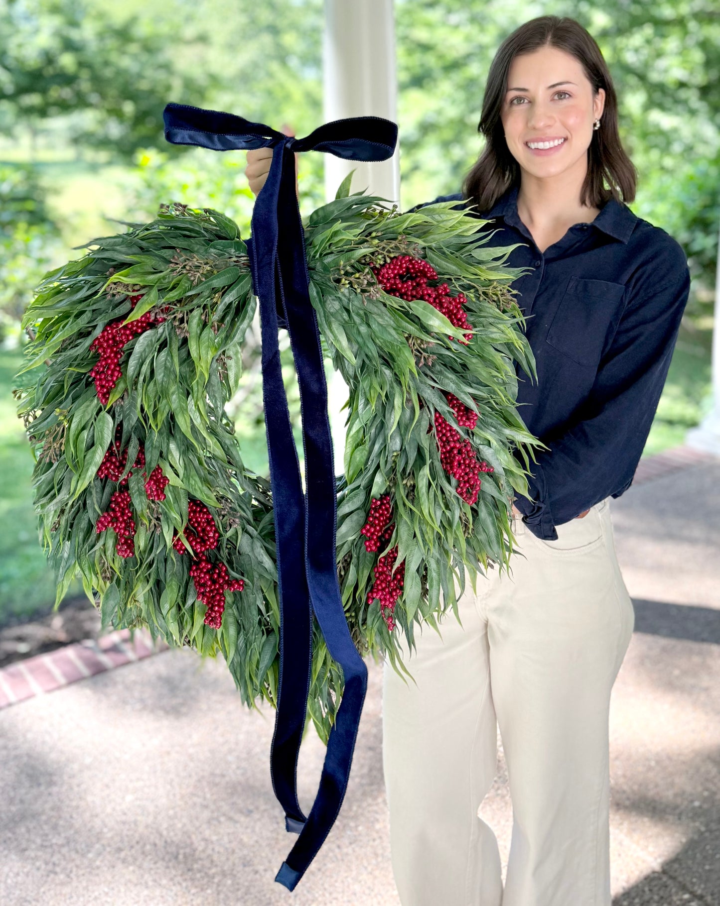 Patriotic Berry & Eucalyptus Wreath