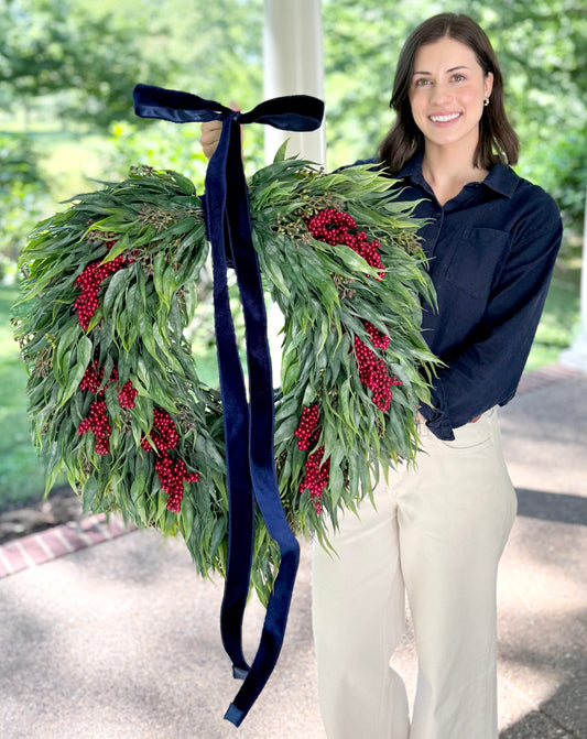 Patriotic Berry & Eucalyptus Wreath