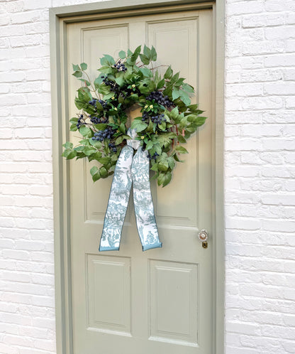 Blueberry and Birch Front Door Wreath