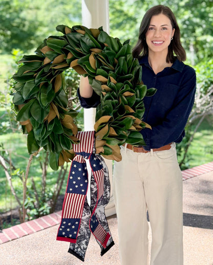 Classic Americana Magnolia Wreath