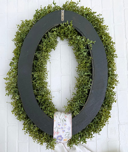 XL Faux Sedum Year-Round Greenery Wreath