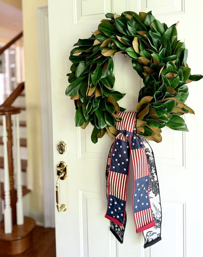 Classic Americana Magnolia Wreath