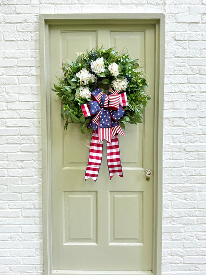 Luxury Patriotic Hydrangea Wreath