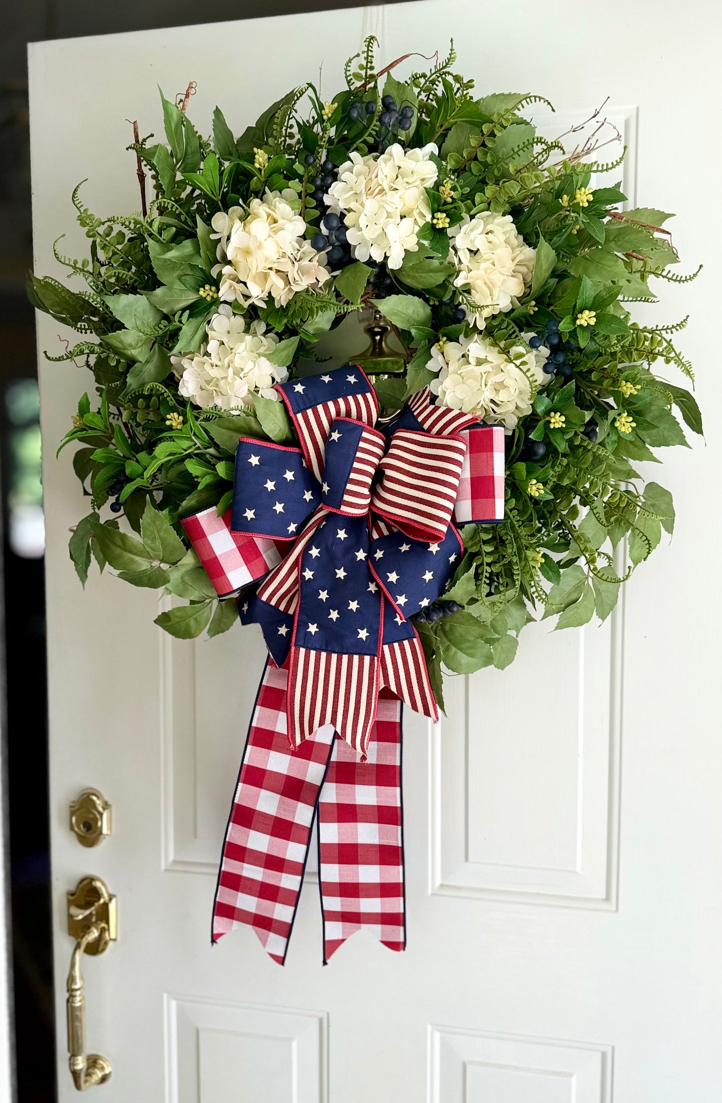 Luxury Patriotic Hydrangea Wreath