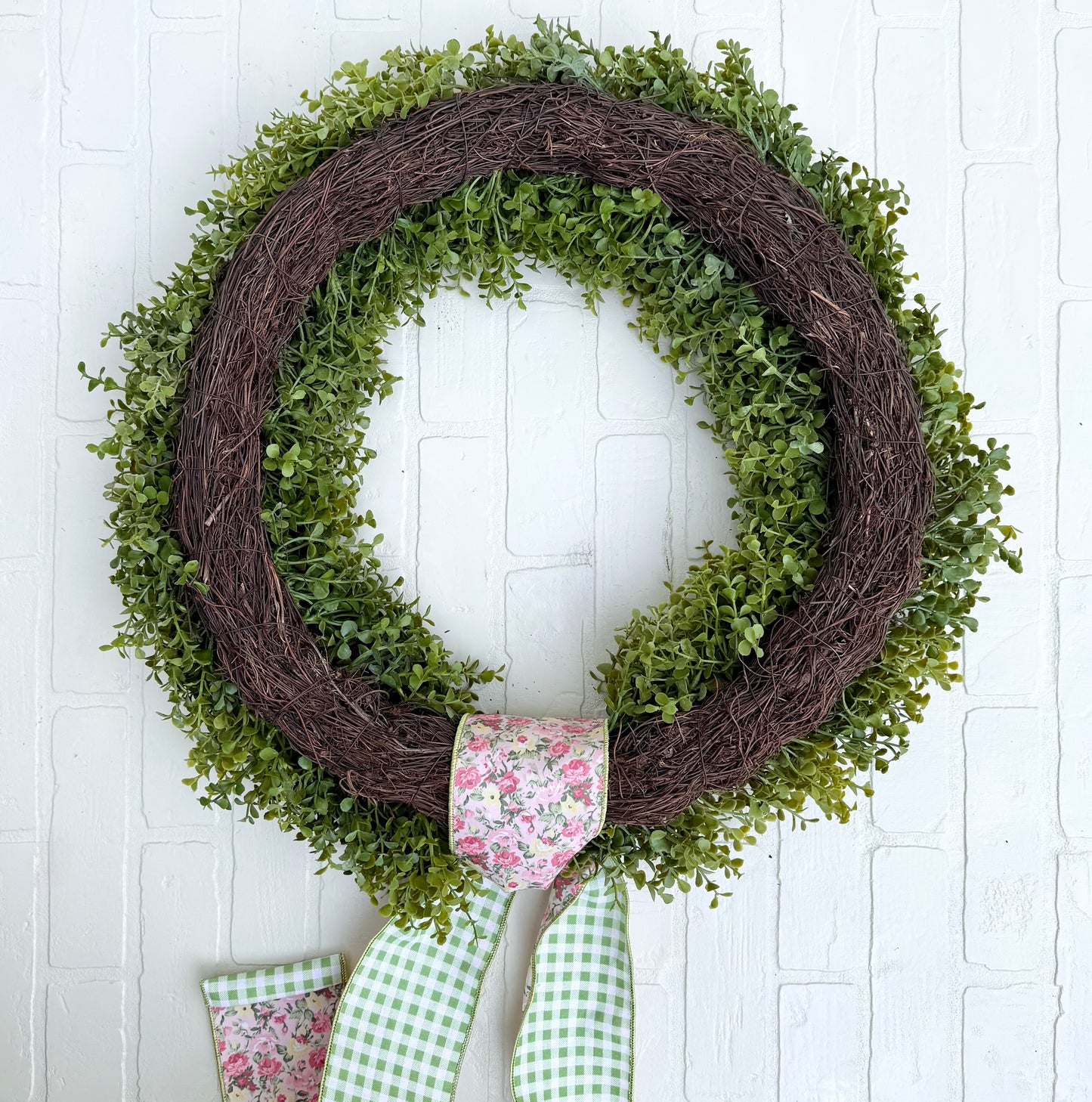 24” Faux Sedum Year-Round Greenery Wreath