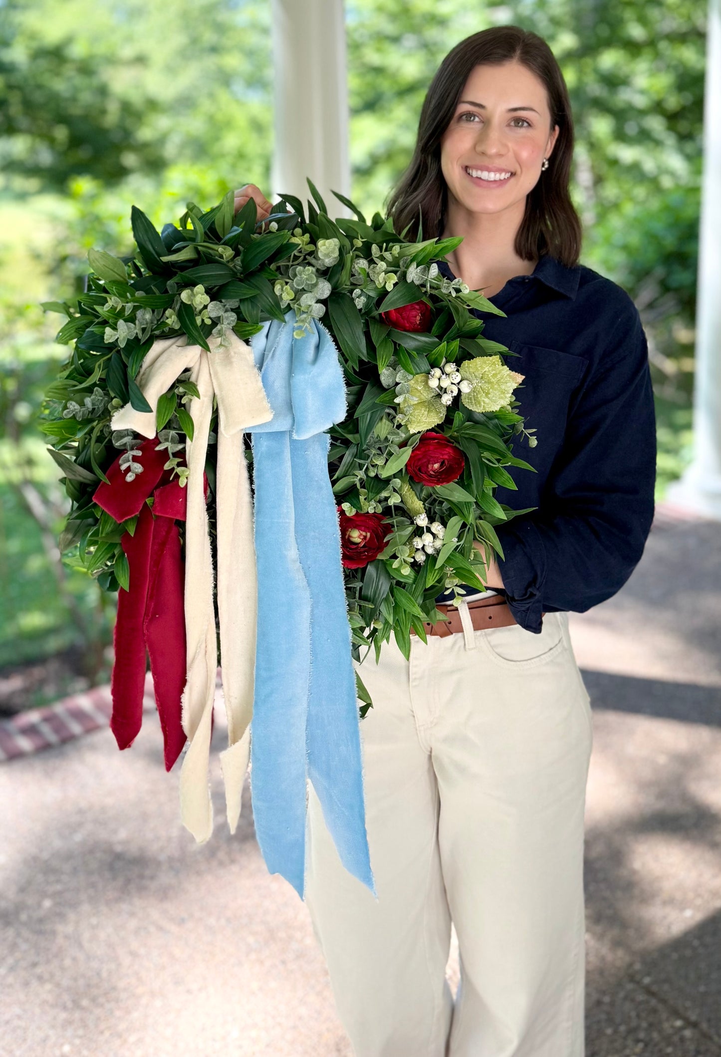 Americana Ribbon Wreath | Small