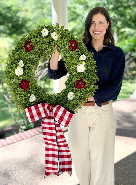 Patriotic Greenery Wreath