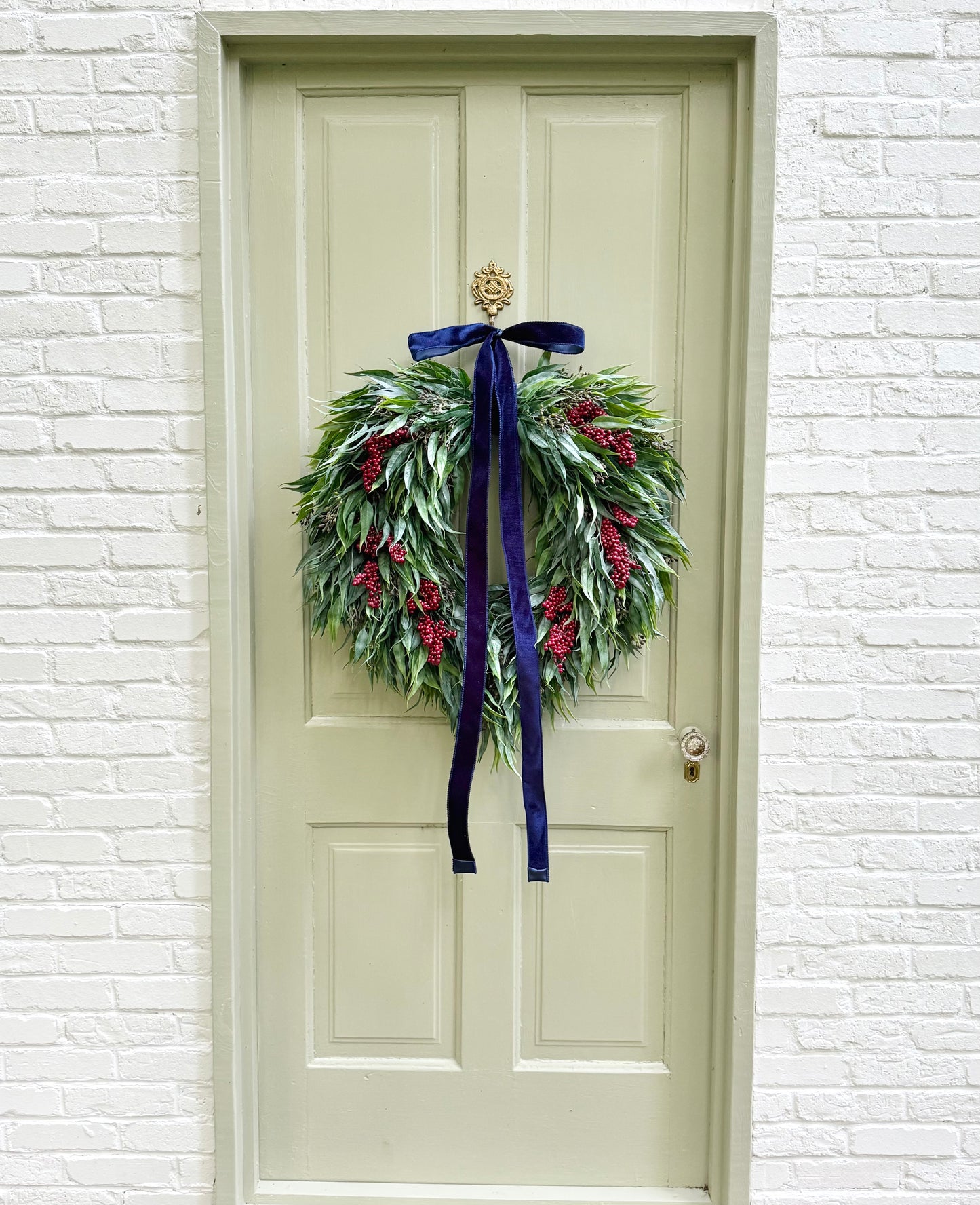 Patriotic Berry & Eucalyptus Wreath
