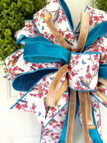 Birdsong Blue Bow