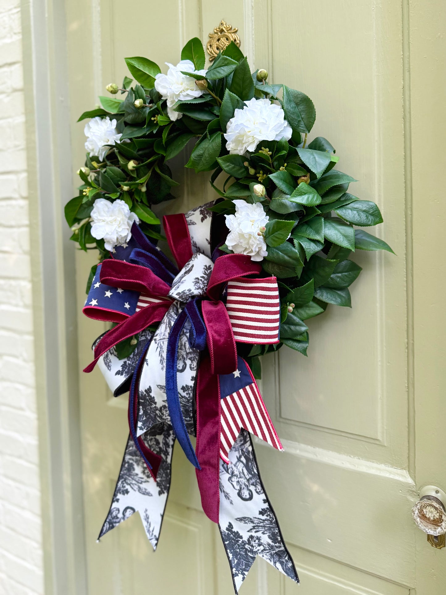Southern Americana Camellia Wreath