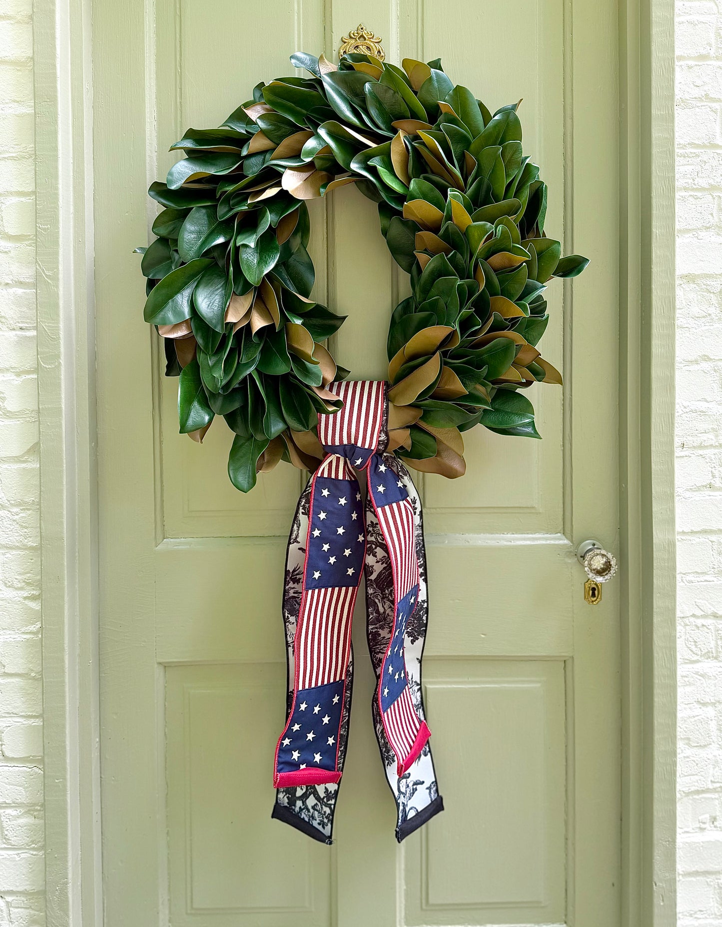 Classic Americana Magnolia Wreath