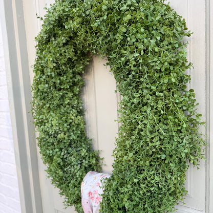 XL Faux Sedum Year-Round Greenery Wreath