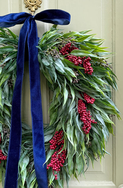 Patriotic Berry & Eucalyptus Wreath