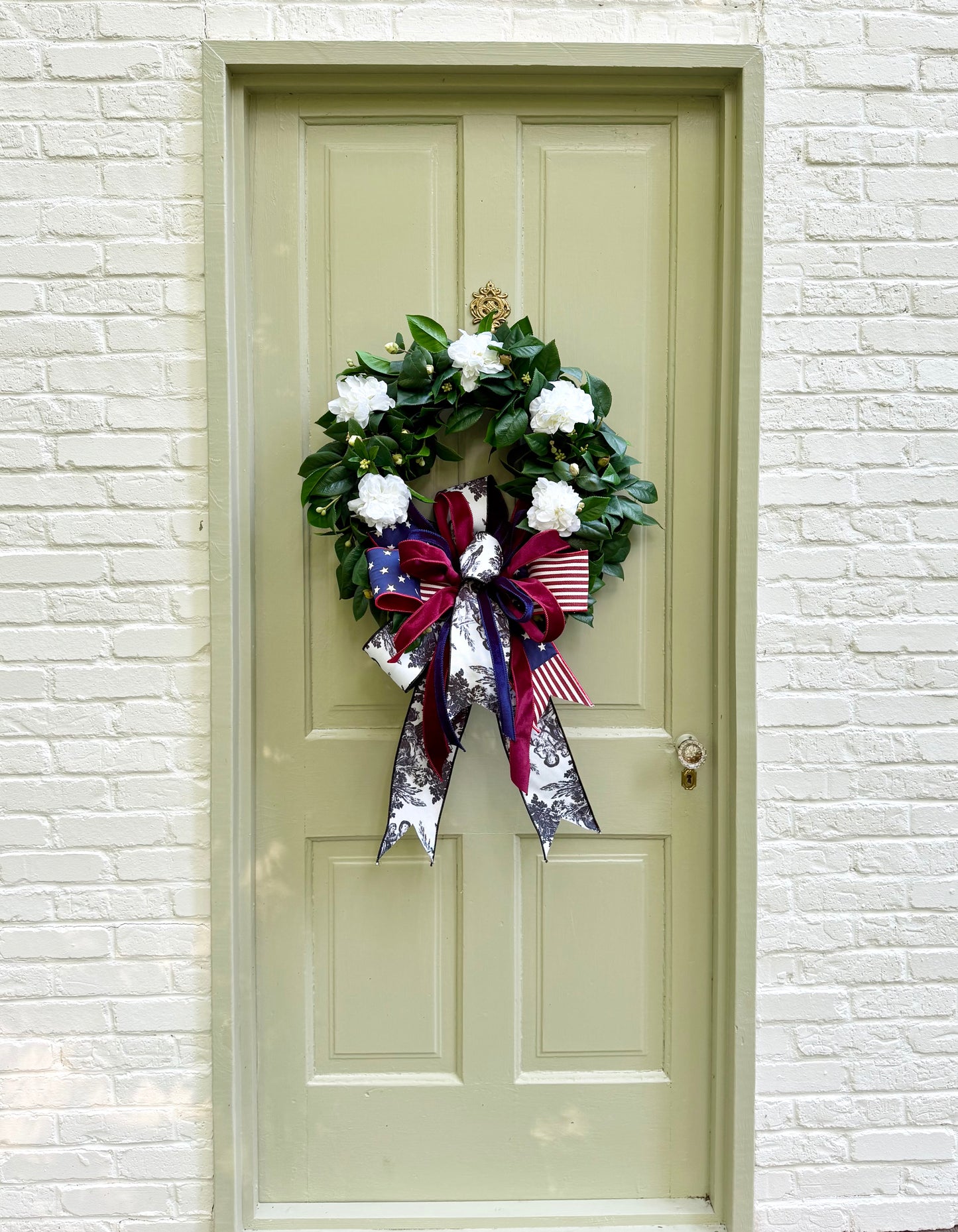 Southern Americana Camellia Wreath