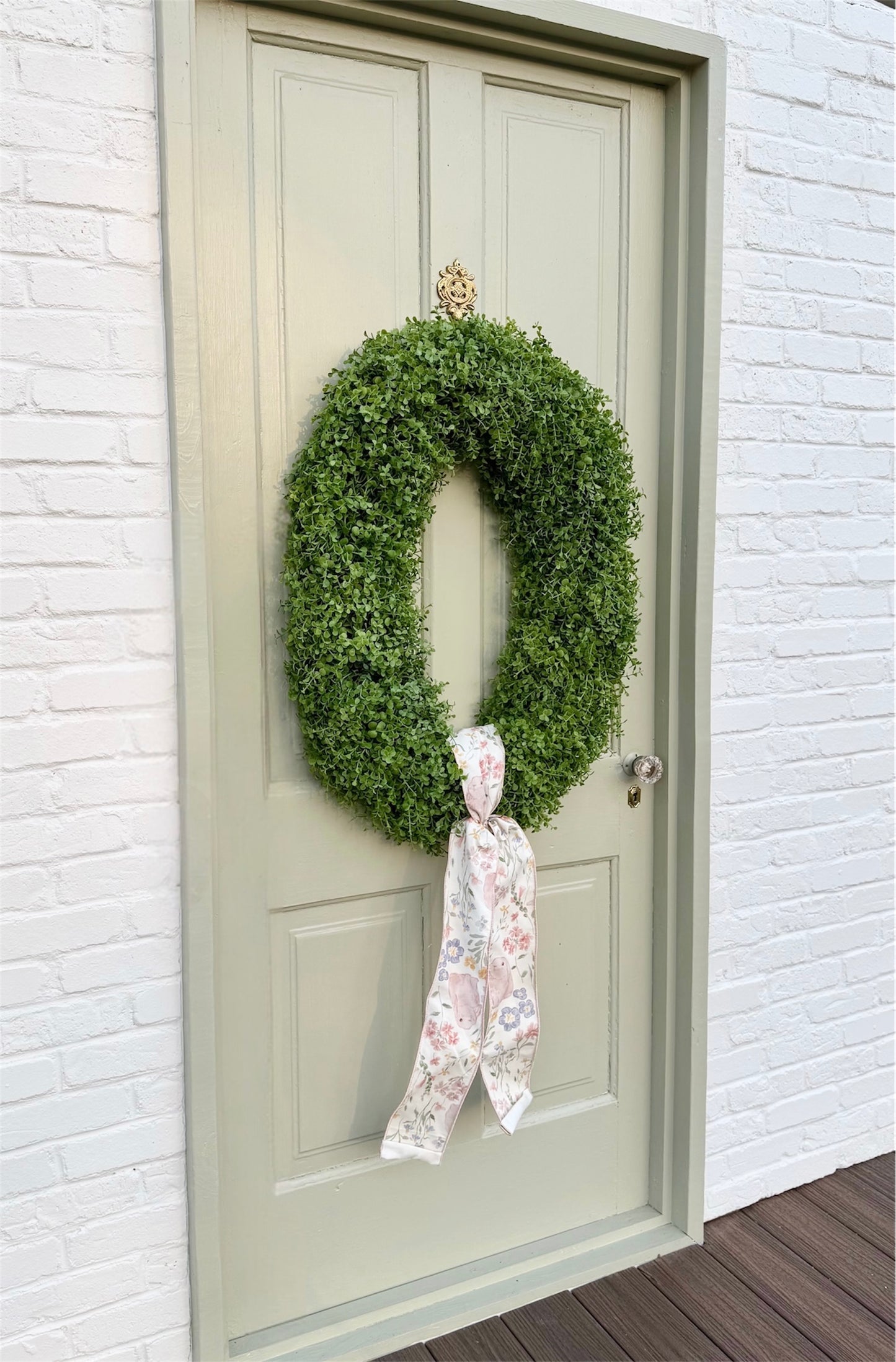 XL Faux Sedum Year-Round Greenery Wreath